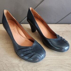 Gentle Souls | Osaka Sky Leather Block Heel Pump
